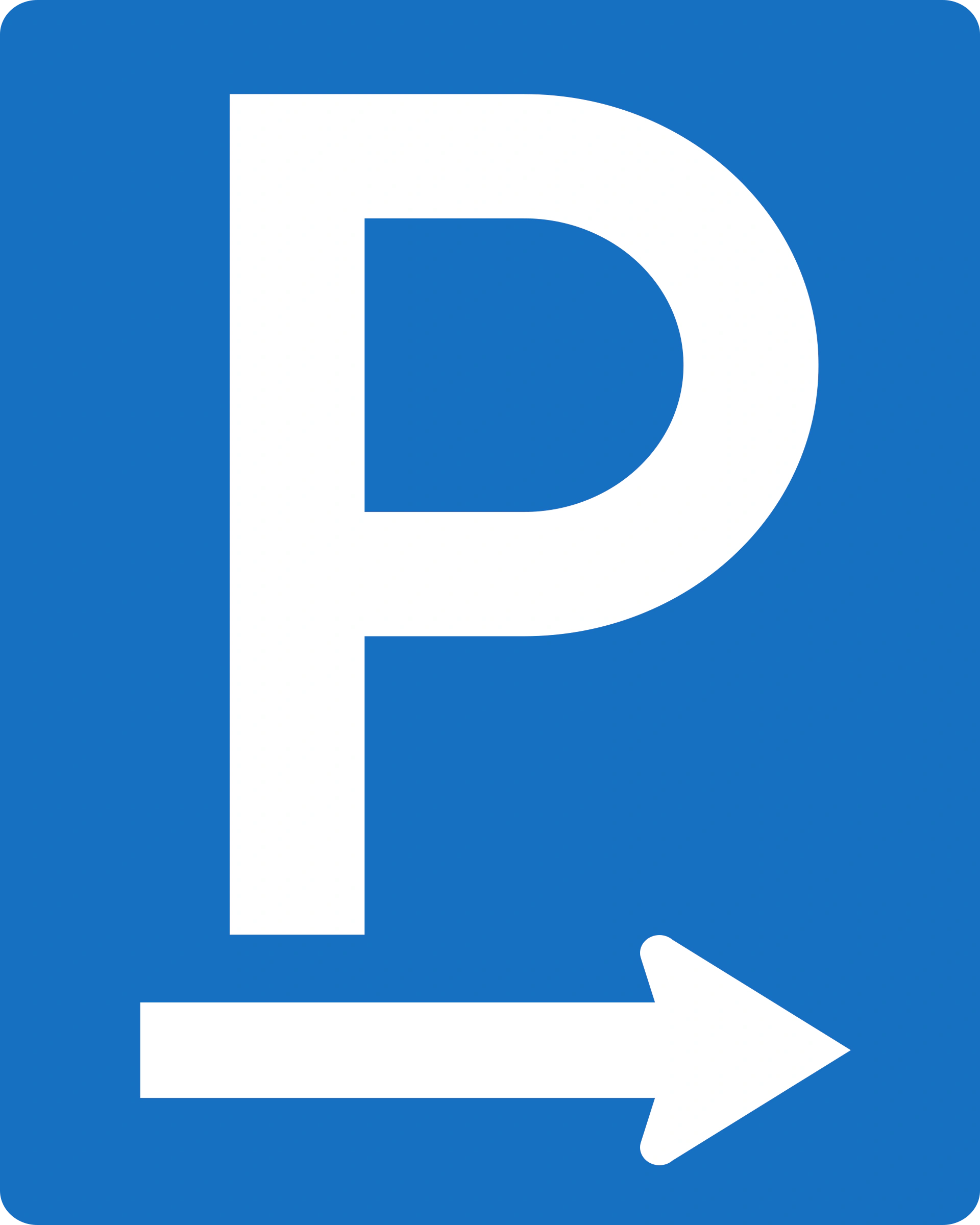 1b - Parkplatz Verkehrsschild