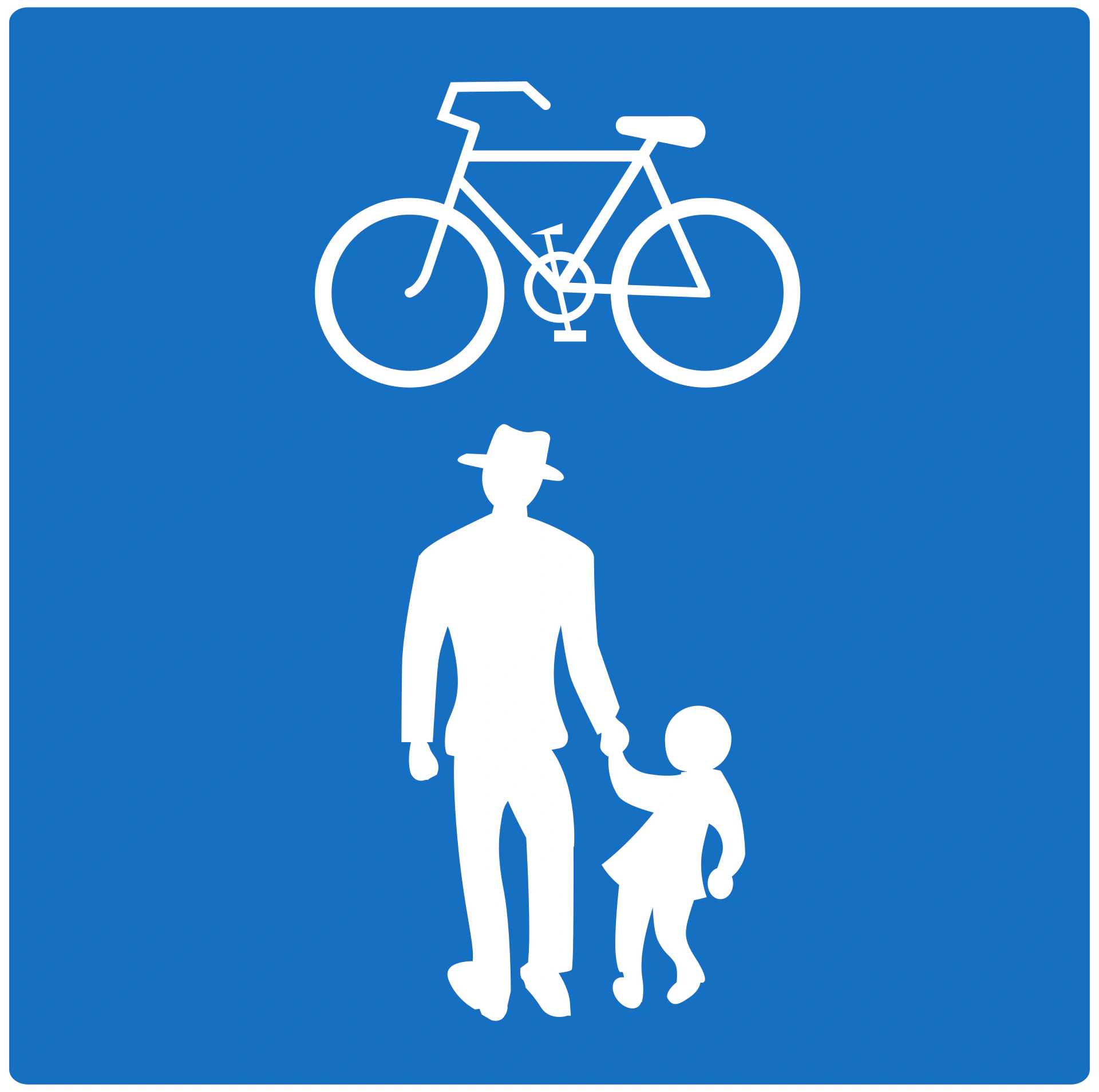 28a - Gemeinsamer Geh- und Radweg Verkehrsschild