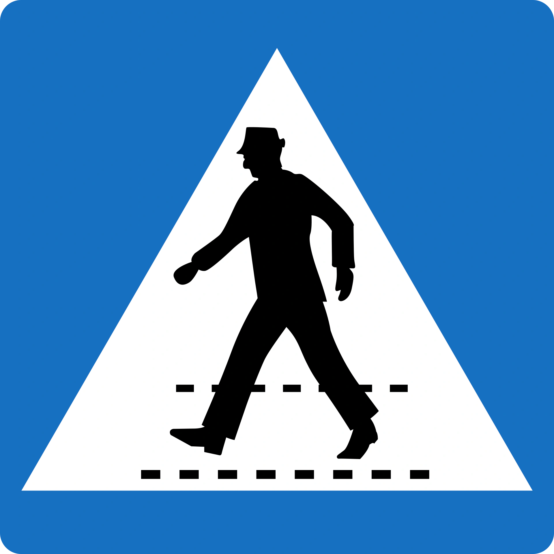 2a-pedestrian-crossing-2 - Fußgängerüberweg Verkehrsschild