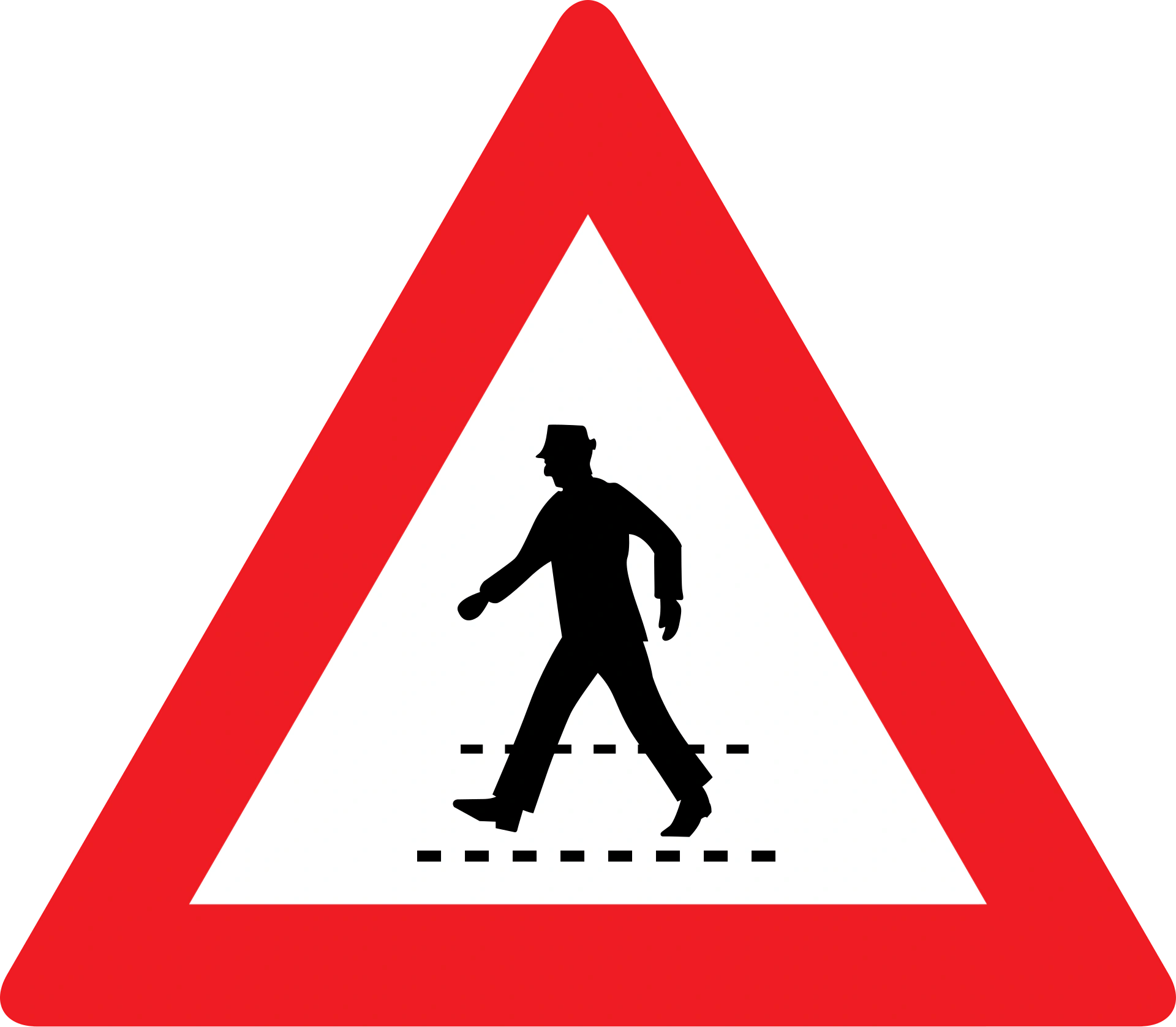 Verkehrszeichen Fußgängerüberweg (11)