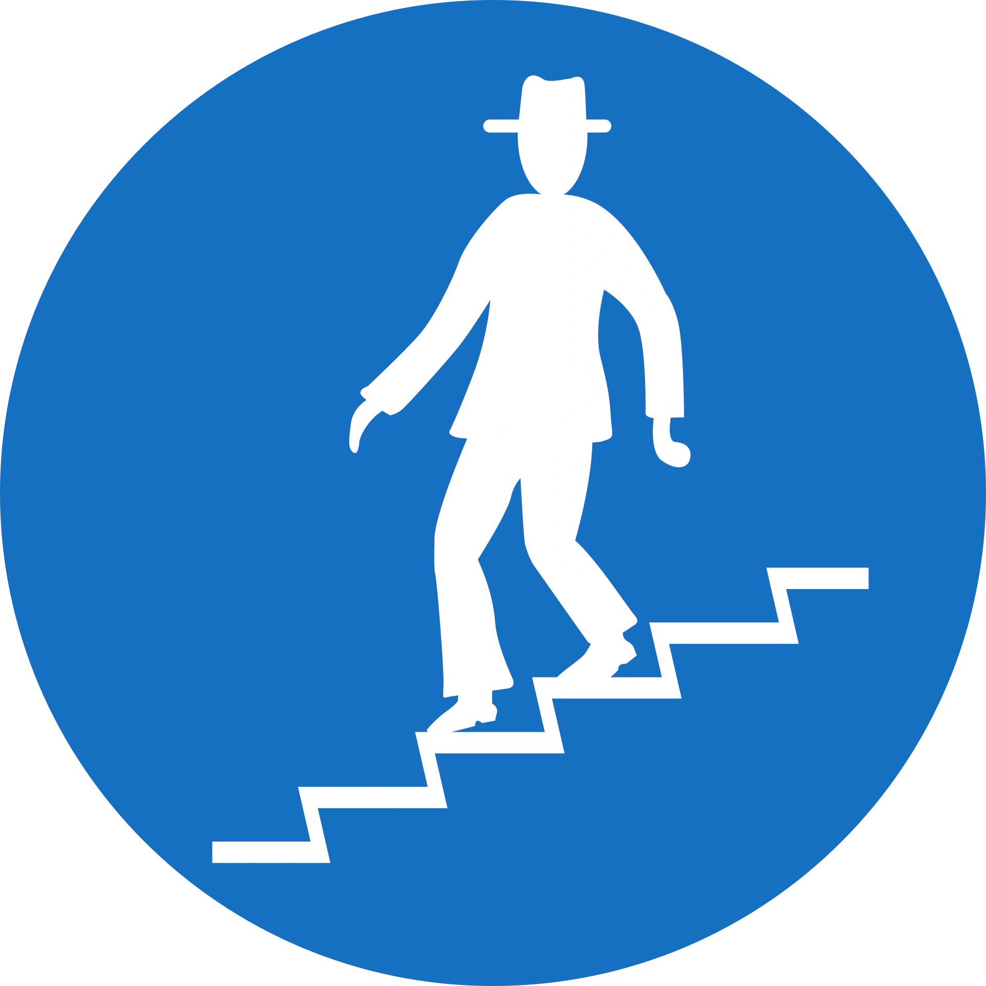 18 - Pedestrian underpass road sign