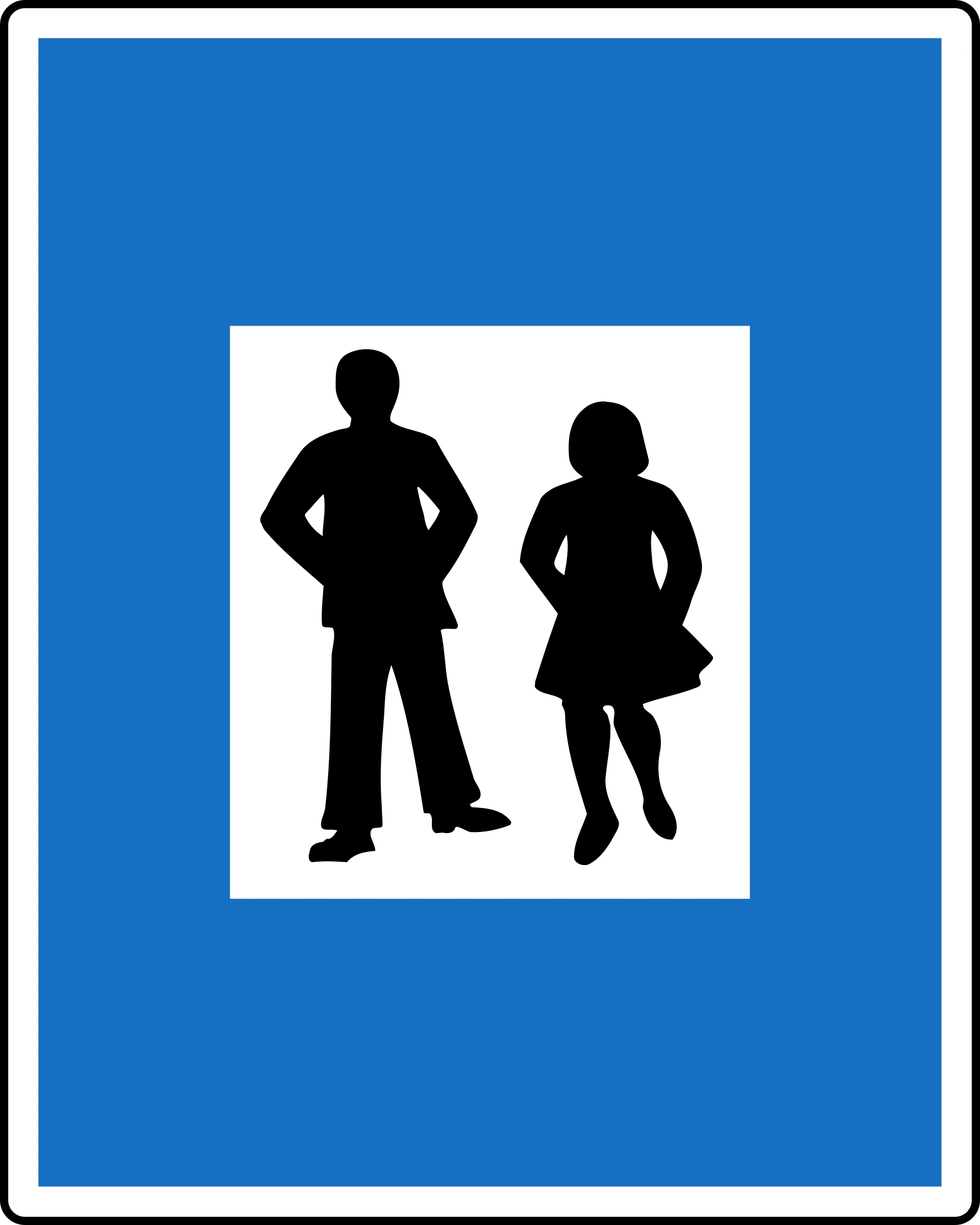 9a-pedestrian-zone - Fußgängerzone Verkehrsschild
