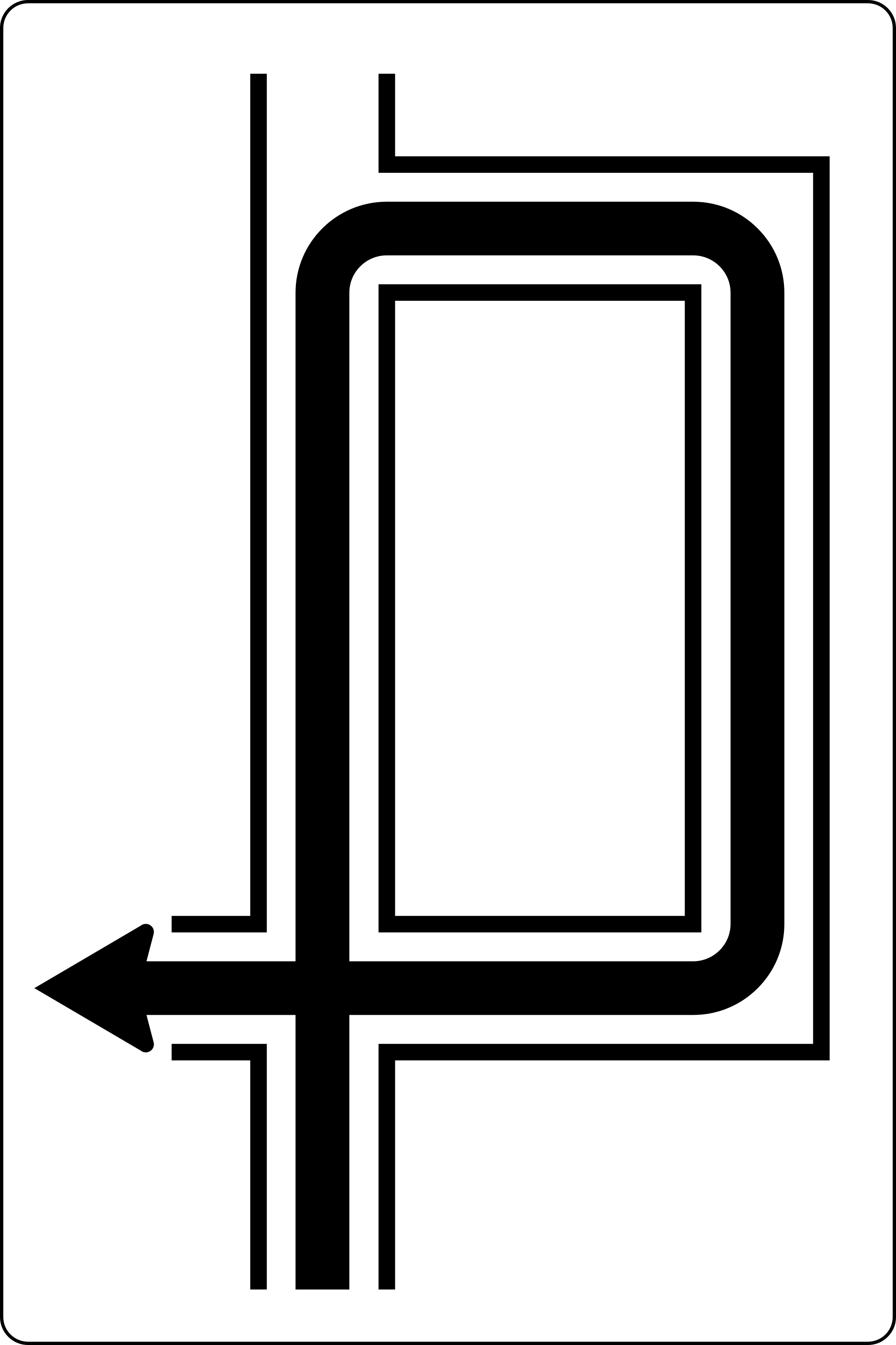 23a - Vorgeschriebene Fahrtrichtung Verkehrsschild