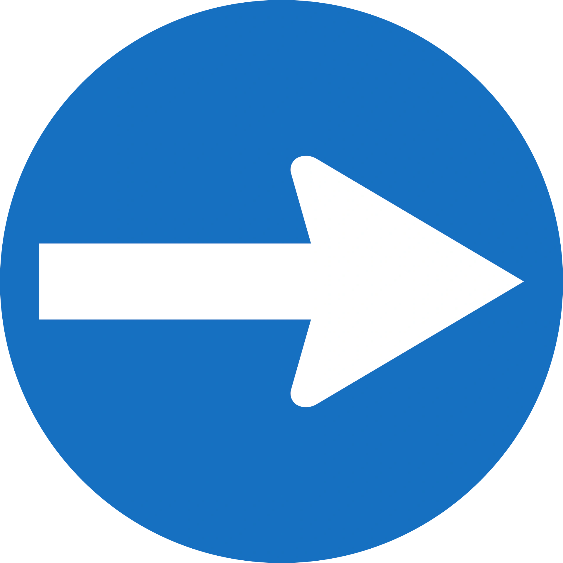15-prescribed-direction-right - Prescribed direction: Right only road sign