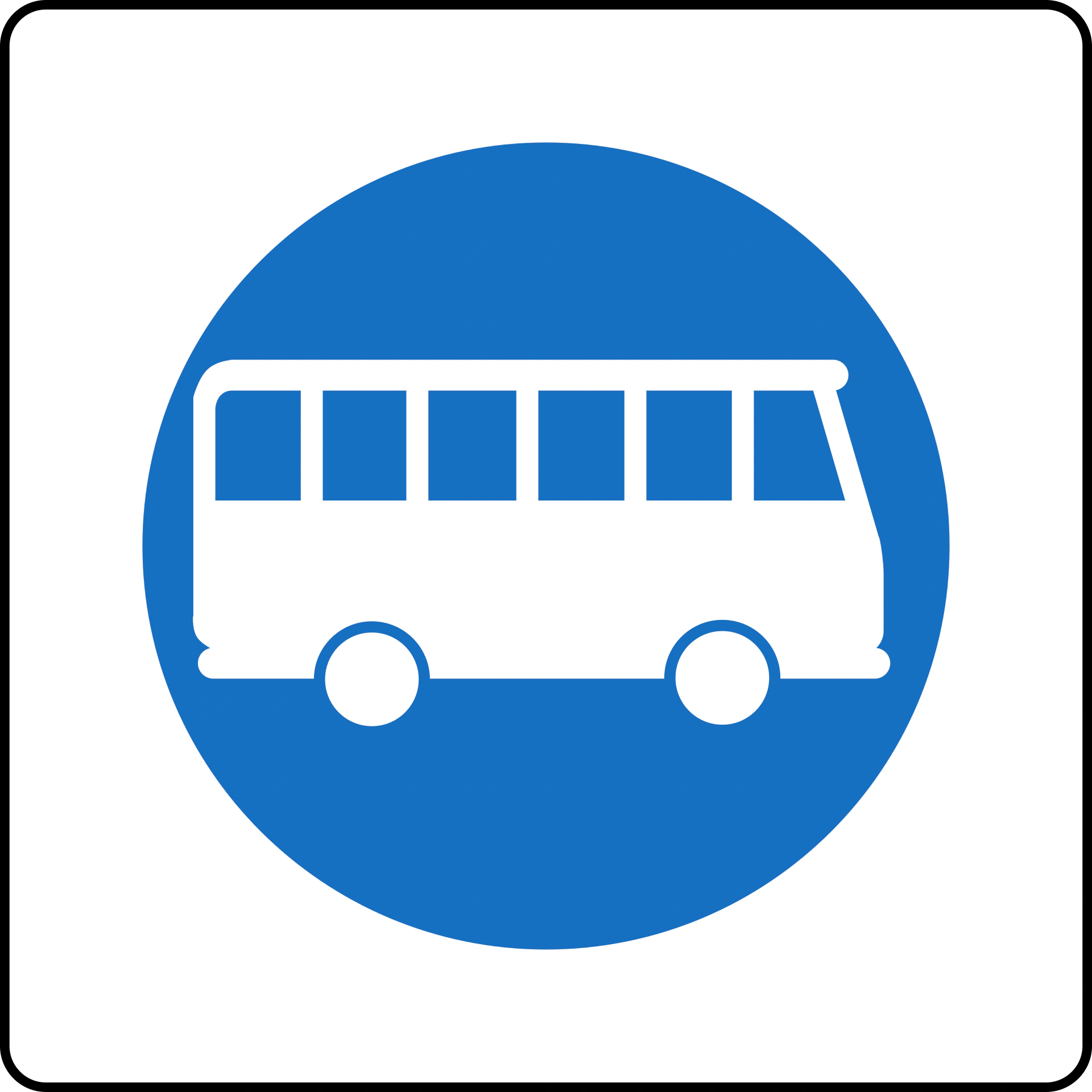 24-reserved-buses - Bus vorbehalten Verkehrsschild
