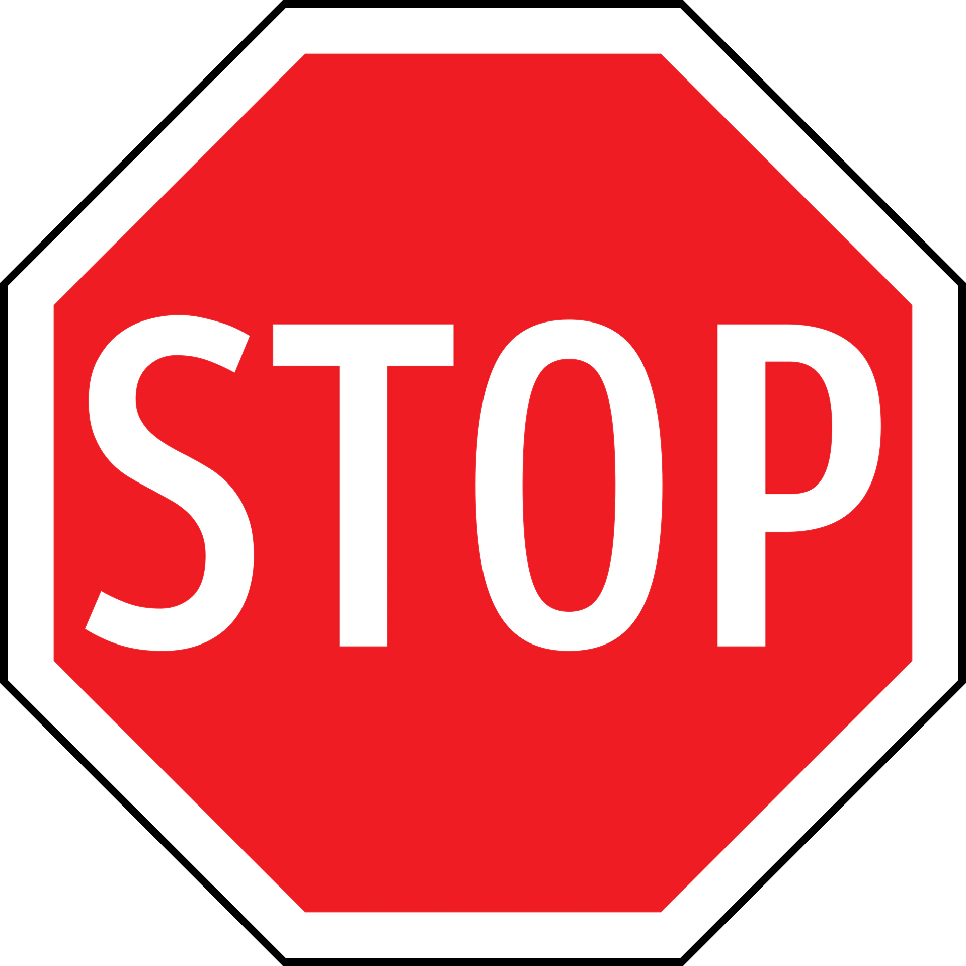 24 - Stop znak drogowy