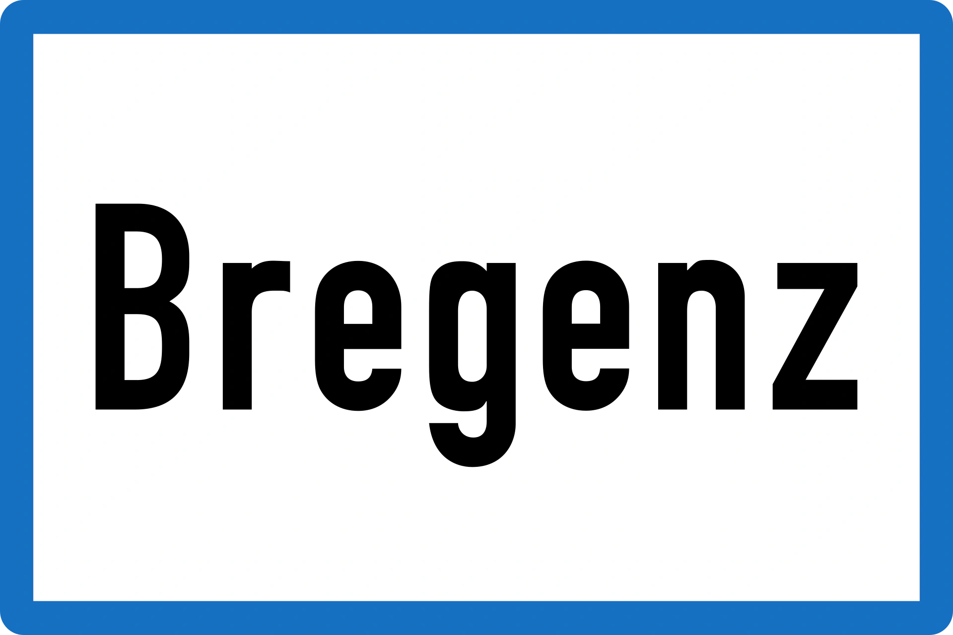 17a-town - Ortstafel Verkehrsschild