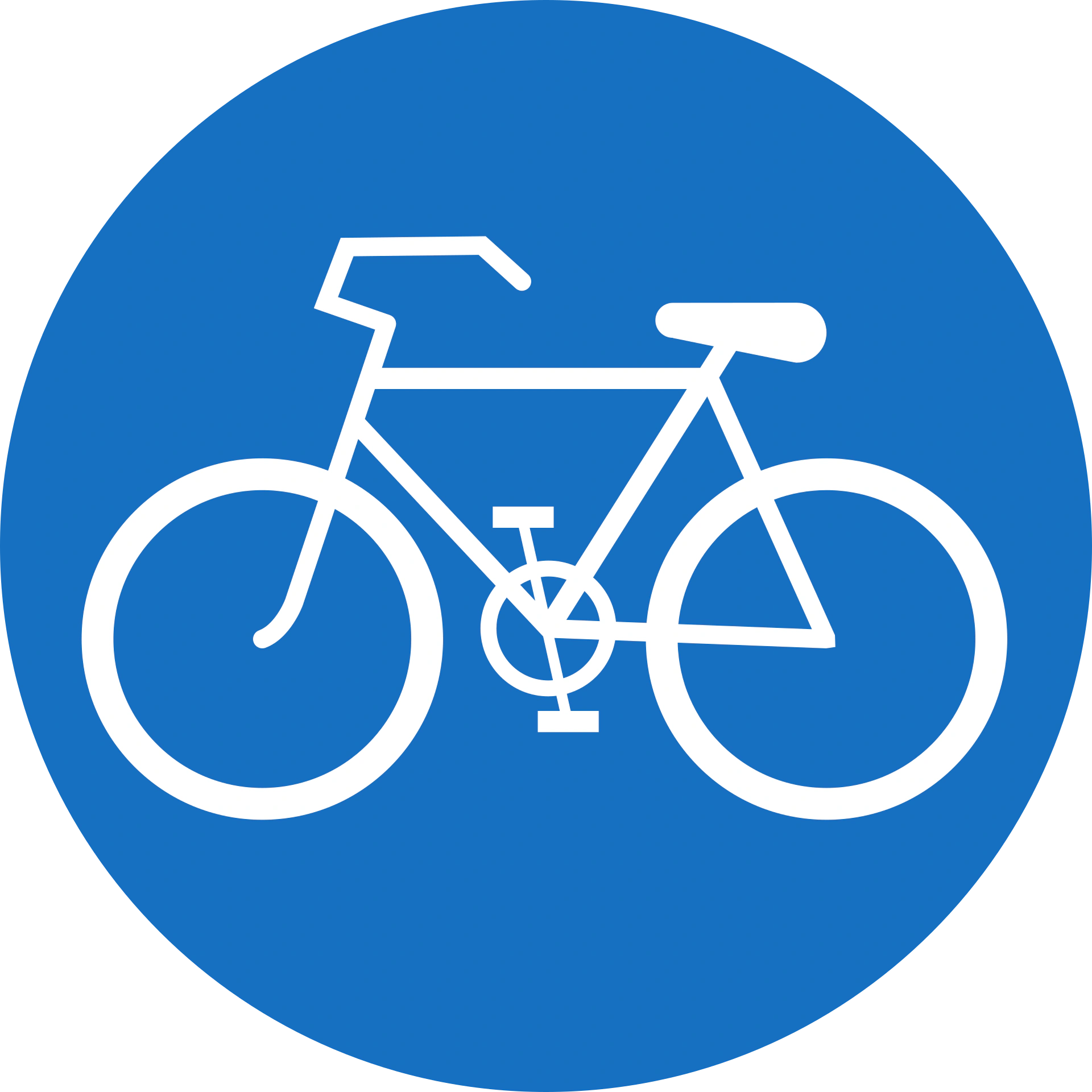 16-track-cyclists-roller-skaters - Track for cyclists & roller-skaters road sign