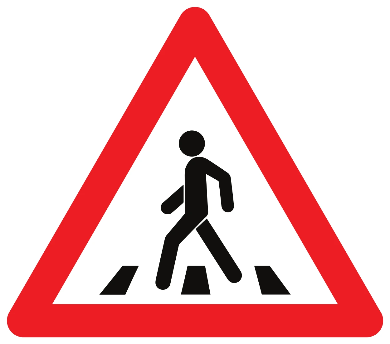 A21 - Fußgängerüberweg Verkehrsschild