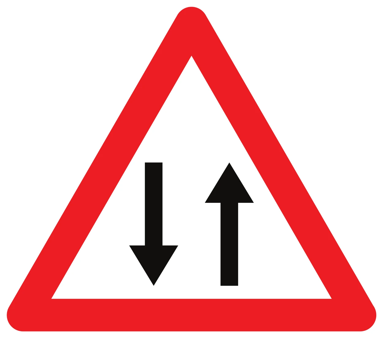A39 - Gegenverkehr Verkehrsschild