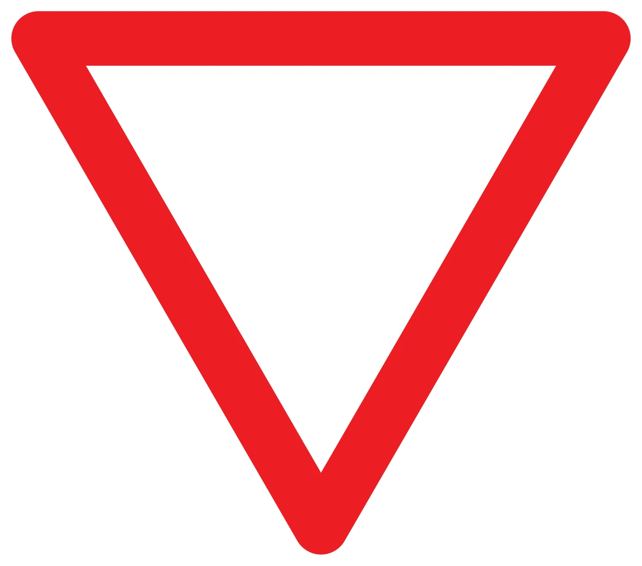 B1 - Vorfahrt gewähren Verkehrsschild