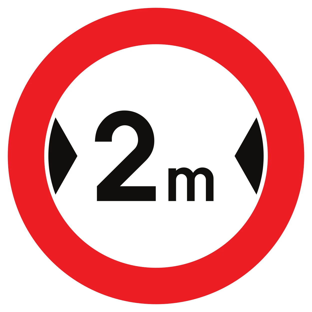C27 - Límite de anchura señal de tráfico