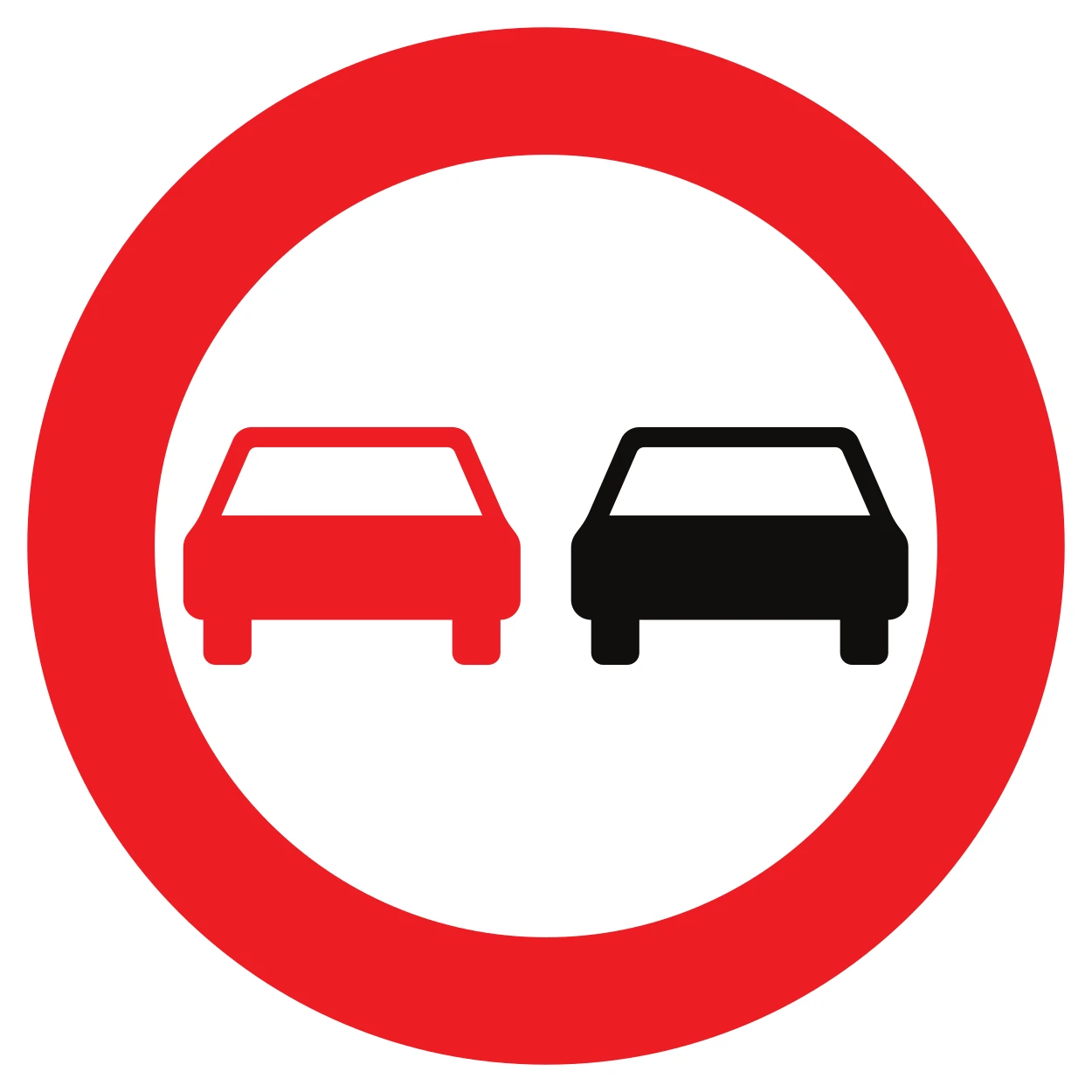 C35 - Prohibido adelantar señal de tráfico
