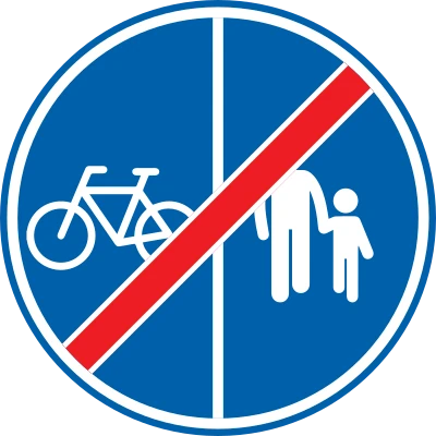 D10 - Vía compartida para peatones y ciclistas señal de tráfico