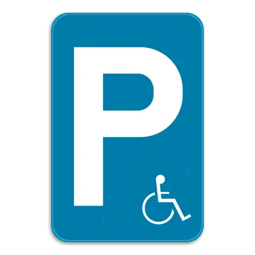 E9a - Aparcamiento reservado para personas con discapacidad señal de tráfico