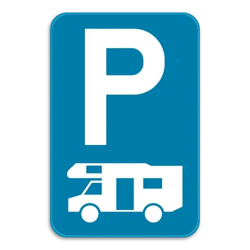 E9h - Aparcamiento reservado para autocaravanas señal de tráfico