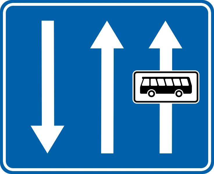 F17 - Carril bus señal de tráfico