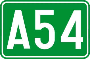 F23b - Número de una autopista señal de tráfico
