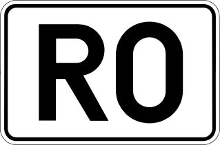 F23d - Número de una circunvalación señal de tráfico