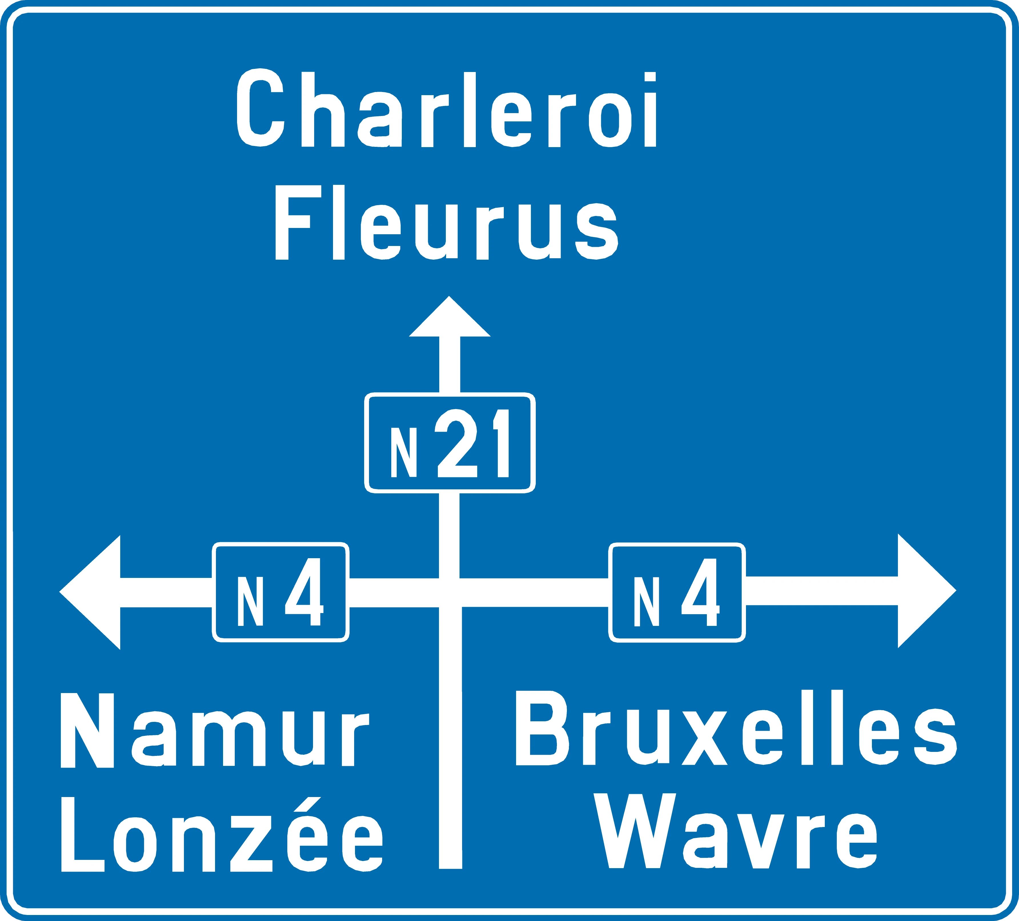 F25 - Señal de dirección señal de tráfico