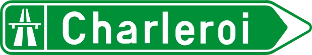 F31 - Panel de dirección (en autopistas) señal de tráfico