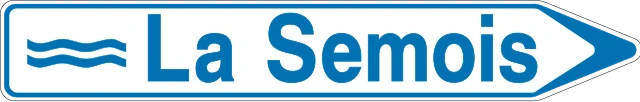 F33b - Señal de dirección (valle o arroyo) señal de tráfico