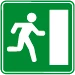 F52 - Salida de emergencia en túnel señal de tráfico