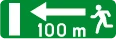 F52bis - Ruta de salida de emergencia señal de tráfico