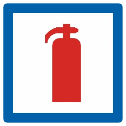 F56 - Extintor de incendios señal de tráfico