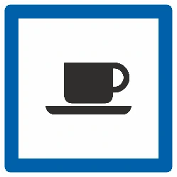 F69 - Bar/café señal de tráfico