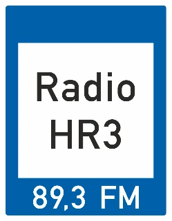 F93 - Emisora de radio que difunde información de tráfico señal de tráfico