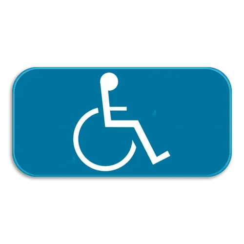 GVIId - Parking reserved for the disabled road sign