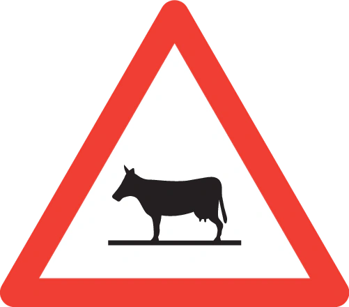 1.25 - Animales en la vía señal de tráfico