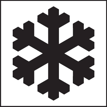 5.13 - Glatteis (oder Schnee auf der Fahrbahn) Verkehrsschild