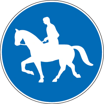 2.62 - Reitweg Verkehrsschild