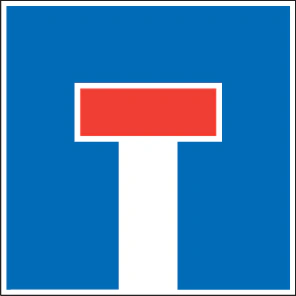 4.09 - Sackgasse Verkehrsschild