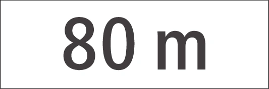 5.01 - Entfernung (bis zu der die Bedeutung eines Schildes gilt) Verkehrsschild