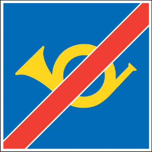 4.06 - Ende der Postautostrecke Verkehrsschild