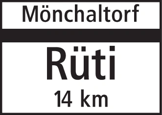 4.30 - Ende von Ortschaft/Dorf auf Nebenstrasse Verkehrsschild