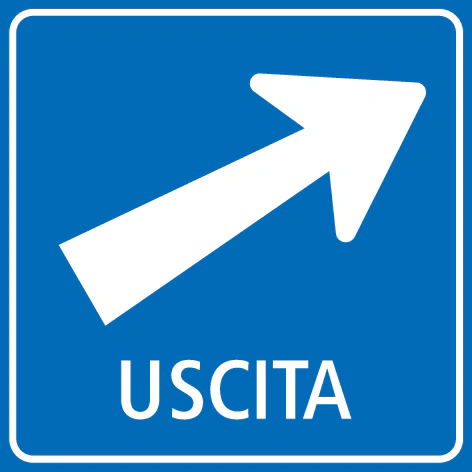 4.63-I - Ausfahrtsschild (italienische Variante) Verkehrsschild