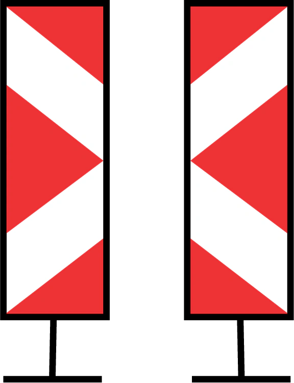 7.01-2 - Dispositivo de guía 7.01 (variante 2) señal de tráfico