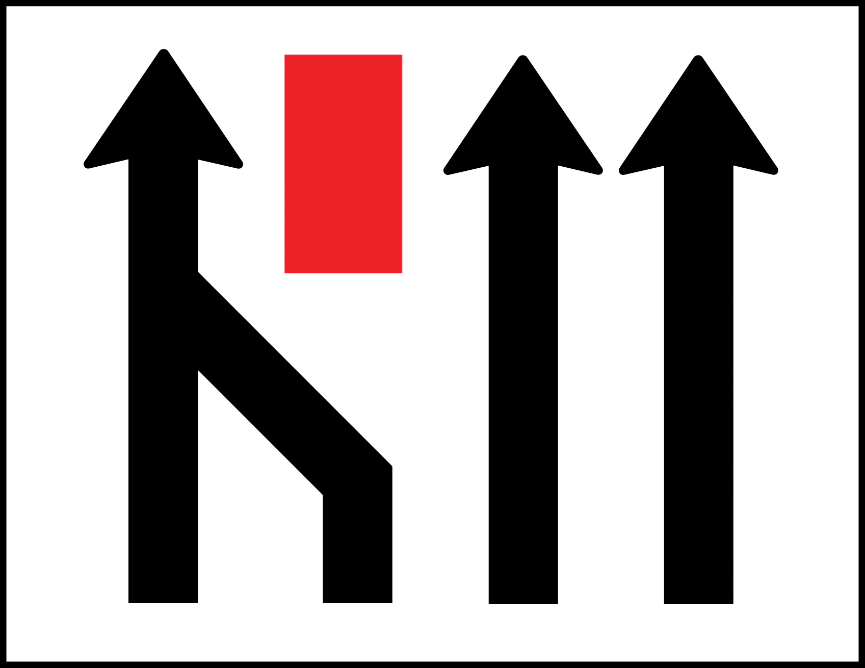 4.77.3-2 - Vorschriftszeichen 4.77.3 (Variante 2) Verkehrsschild