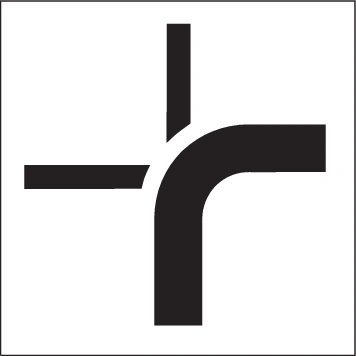 5.09 - Angabe der Linienführung einer Hauptstraße (Vorrangstraße) Verkehrsschild