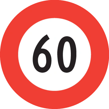 2.30 - Höchstgeschwindigkeit Verkehrsschild