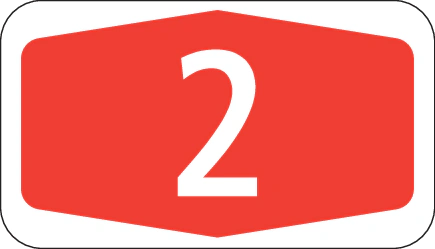 4.58 - Nummer der Autobahn/Autostrasse Verkehrsschild