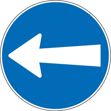2.33 - Linksabbiegen Verkehrsschild