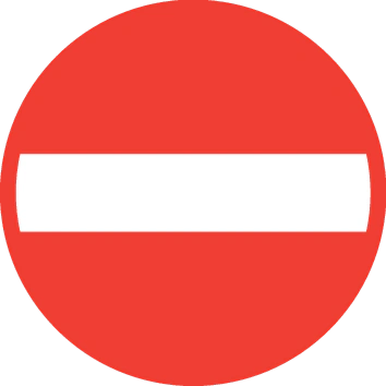 2.02 - Prohibido el paso a vehículos señal de tráfico