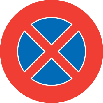 2.49 - Halteverbot Verkehrsschild