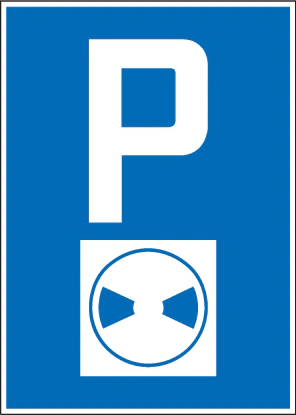 4.18 - Parken mit Parkscheibe Verkehrsschild