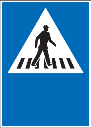 4.11-1 - Fußgängerüberweg (Variante 1) Verkehrsschild